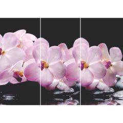 Стол Бостон-3 (Розовая Орхидея) 1100/1420*700, опора Брифинг в Качканаре - kachkanar.mebel24.online | фото 2