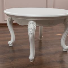 Стол журнальный круглый Мишель (белый матовый) в Качканаре - kachkanar.mebel24.online | фото 3