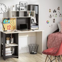 Стол компьютерный Олимп (венге/дуб беленый) в Качканаре - kachkanar.mebel24.online | фото