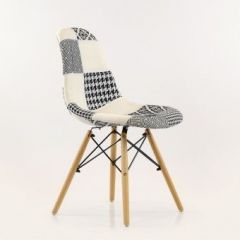 Стул Barneo N-12 Patchwork черно-белый в Качканаре - kachkanar.mebel24.online | фото 2