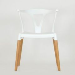 Стул Barneo N-218 Wishbone интерьерный кухонный белый в Качканаре - kachkanar.mebel24.online | фото 3
