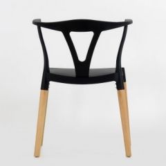 Стул Barneo N-218 Wishbone интерьерный кухонный черный в Качканаре - kachkanar.mebel24.online | фото 2