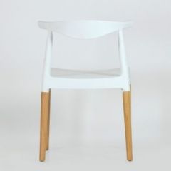 Стул Barneo N-219 Elbow интерьерный кухонный белый в Качканаре - kachkanar.mebel24.online | фото 2