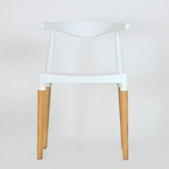 Стул Barneo N-219 Elbow интерьерный кухонный белый в Качканаре - kachkanar.mebel24.online | фото 3