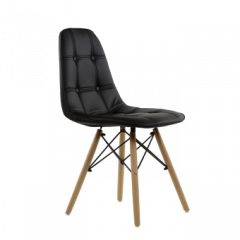 Стул Barneo N-43 Pulsante PU черный в Качканаре - kachkanar.mebel24.online | фото 1