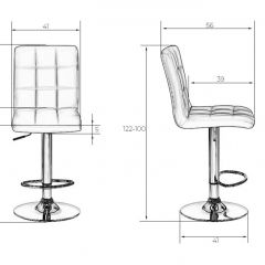 Стул барный DOBRIN KRUGER LM-5009 (кремовый) в Качканаре - kachkanar.mebel24.online | фото 2