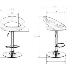Стул барный DOBRIN MIRA LM-5001 (синий) в Качканаре - kachkanar.mebel24.online | фото 3
