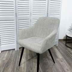 Стул BRANDY WZ2042-19 галечный серый фактурный велюр/ черный каркас М-City в Качканаре - kachkanar.mebel24.online | фото 5