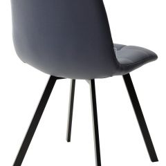 Стул CHILLI SQUARE HK017-09 серо-черничный, PU/ черный каркас М-City в Качканаре - kachkanar.mebel24.online | фото 3