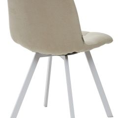 Стул CHILLI SQUARE UF860-01B бежевый, ткань/ белый каркас М-City в Качканаре - kachkanar.mebel24.online | фото 2