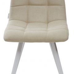 Стул CHILLI SQUARE UF860-01B бежевый, ткань/ белый каркас М-City в Качканаре - kachkanar.mebel24.online | фото 3