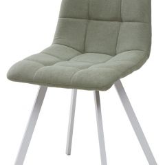 Стул CHILLI SQUARE UF860-11B мятный, ткань/ белый каркас М-City в Качканаре - kachkanar.mebel24.online | фото