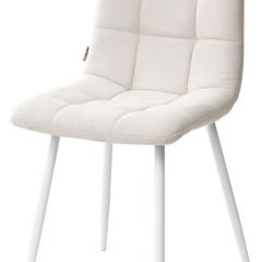 Стул CHILLI UF860-01B бежевый, ткань/белый каркас М-City в Качканаре - kachkanar.mebel24.online | фото
