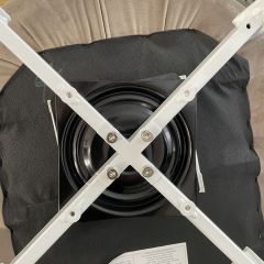 Стул MAVERICK 360 град. поворот. BLUVEL-40 BEIGE/ белый каркас, М-City в Качканаре - kachkanar.mebel24.online | фото 5