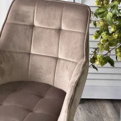Стул MAVERICK 360 град. поворот. BLUVEL-40 BEIGE/ черный каркас, М-City в Качканаре - kachkanar.mebel24.online | фото 6