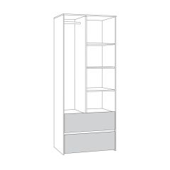 Торонто Шкаф для одежды 13.333 в Качканаре - kachkanar.mebel24.online | фото 2