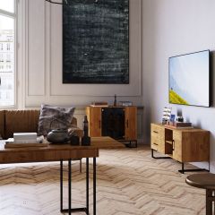 Тумба под ТВ ЛОФТ в Качканаре - kachkanar.mebel24.online | фото 2