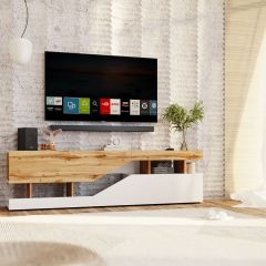 Тумба под ТВ НКМ Дубай секция №4 в Качканаре - kachkanar.mebel24.online | фото 3