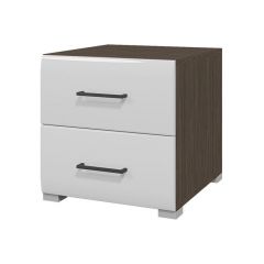 Тумба прикроватная Ненси (Венге/Белый глянец) в Качканаре - kachkanar.mebel24.online | фото