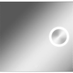Зеркало Cosmo 100 alum (линза) с подсветкой Sansa (SCL1026Z) в Качканаре - kachkanar.mebel24.online | фото