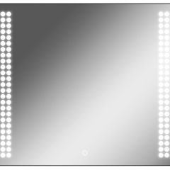 Зеркало Cosmo 90 black с подсветкой Sansa (SC1051Z) в Качканаре - kachkanar.mebel24.online | фото 1