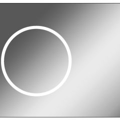 Зеркало Eclipse 90 black с подсветкой Sansa (SE1031Z) в Качканаре - kachkanar.mebel24.online | фото
