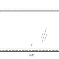 Зеркало Galaxy 120 alum с подсветкой Sansa (SG1010Z) в Качканаре - kachkanar.mebel24.online | фото 7