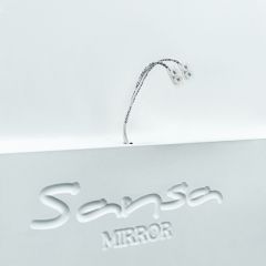 Зеркало Gia 75 white с подсветкой Sansa (SGa1044Z) в Качканаре - kachkanar.mebel24.online | фото 5