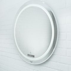 Зеркало Gia 75 white с подсветкой Sansa (SGa1044Z) в Качканаре - kachkanar.mebel24.online | фото 2