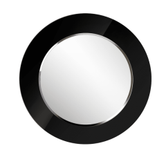 Зеркало круглое черный (РМ/02) в Качканаре - kachkanar.mebel24.online | фото 1