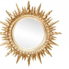 Зеркало круглое золото (1810(1) в Качканаре - kachkanar.mebel24.online | фото