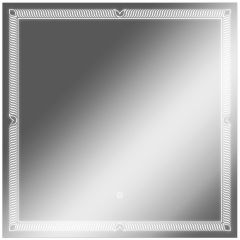 Зеркало Паликир 700х700 с подсветкой Домино (GL7051Z) в Качканаре - kachkanar.mebel24.online | фото 1