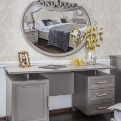 Зеркало ППУ для Туалетного стола Мокко (серый камень) в Качканаре - kachkanar.mebel24.online | фото 2