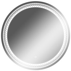Зеркало Прая 700х700 с подсветкой Домино (GL7048Z) в Качканаре - kachkanar.mebel24.online | фото 1