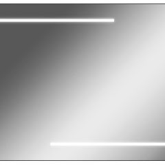 Зеркало Ray 100 black с подсветкой Sansa (SR1035Z) в Качканаре - kachkanar.mebel24.online | фото 1