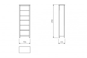 2.08.07.110.6 САГА стеллаж 70 темно-бирюзовый RU в Качканаре - kachkanar.mebel24.online | фото