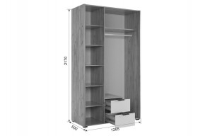 АДАМ К1 Спальный гарнитур (белое дерево) в Качканаре - kachkanar.mebel24.online | фото 3