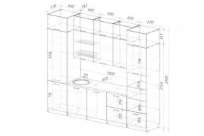 АЛЬБА Кухонный гарнитур Экстра 2 (3000 мм) в Качканаре - kachkanar.mebel24.online | фото 2