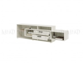 АЛТЕЯ Тумба ТВ (Дуб крафт белый) в Качканаре - kachkanar.mebel24.online | фото 2