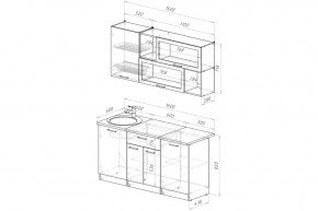 АНТИКА Кухонный гарнитур Стандарт (1600 мм) в Качканаре - kachkanar.mebel24.online | фото 2