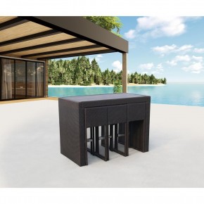 Барный комплект плетеной мебели T390AD/Y390A-W63_6Pcs Brown в Качканаре - kachkanar.mebel24.online | фото 2