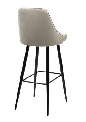 Барный стул NEPAL-BAR ЛАТТЕ #25, велюр/ черный каркас (H=78cm) М-City в Качканаре - kachkanar.mebel24.online | фото 2