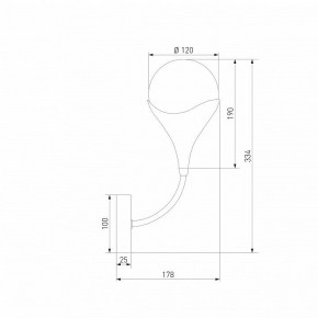 Бра Eurosvet Calyx 60168/1 латунь в Качканаре - kachkanar.mebel24.online | фото 3