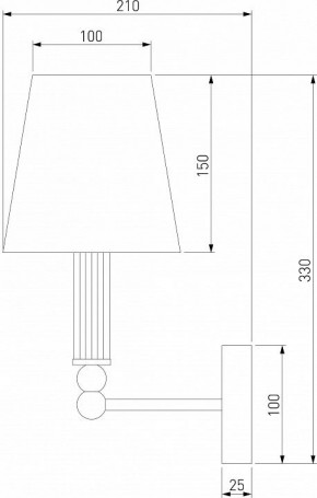 Бра Eurosvet Conso 60145/1 латунь в Качканаре - kachkanar.mebel24.online | фото 4