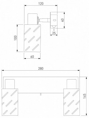 Бра Eurosvet Fente 20090/2 белый/хром в Качканаре - kachkanar.mebel24.online | фото 5