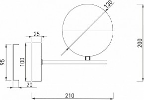 Бра Eurosvet Nuvola 70129/1 латунь в Качканаре - kachkanar.mebel24.online | фото 2