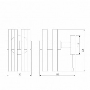 Бра Eurosvet Spada 70116/1 черный в Качканаре - kachkanar.mebel24.online | фото 4