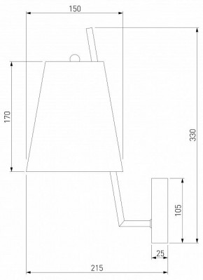 Бра Eurosvet Topanga 60173/1 латунь в Качканаре - kachkanar.mebel24.online | фото 5