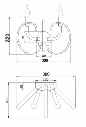 Бра Maytoni Atlanta MOD051WL-02TR в Качканаре - kachkanar.mebel24.online | фото 3