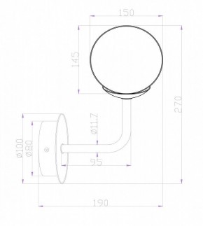 Бра Maytoni Erich MOD221-WL-01-N в Качканаре - kachkanar.mebel24.online | фото 3